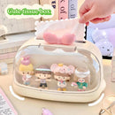 Axyaa Kawaii Tissue Box Holder Display Box Organizer Dolls Desktop Ornament