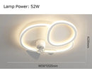 Axyaa Modern Minimal Ultra-Thin Ceiling Fan Light for Summer/Winter