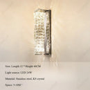 Axyaa LED Crystal Wall Lamp for Living Room Bedroom Decor