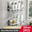 Axyaa Bathroom Corner Towel Rack Shelf with Shower Shampoo Storage