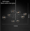 Axyaa Nordic Living Room Chandelier - Modern Lighting for Home, Coffee Shop, and Dining Area