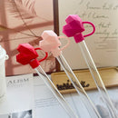 Axyaa Diamond Silicone Sippy Plug Cap for 10mm Straw - Cute Reusable Tumbler Cover