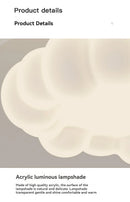 Axyaa Modern Cloud LED Ceiling Fan Light with Remote Control