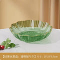 Axyaa Crystal Fruit Tray Set for Elegant Living Room Decor