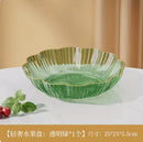 Axyaa Crystal Fruit Tray Set for Elegant Living Room Decor