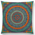 Axyaa Boho Rainbow Mandala Pillow Case Sun Moon Flowers Dream Fantasy Cover