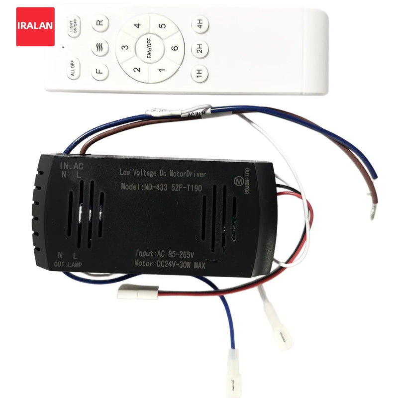 Axyaa 42/52 Inch LED Ceiling Fan Light with Remote Control Kit