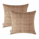 Axyaa Waterproof Outdoor Pillow Covers 45x45cm Khaki - Set of 2