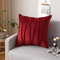 Axyaa Plush Velvet Striped Cushion Cover for Stylish Home Decor