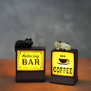 Axyaa 3D Magnetic Fridge Stickers Mini Light Signs Luminous Home Decor