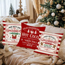 Axyaa Gingerbread Bakery & Candy Cane Christmas Pillowcase Room Sofa Decor Suite