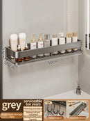 Axyaa Aluminum Kitchen & Bathroom Wall Hanging Rack Storage Shelf Organize Everything