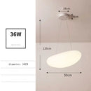Axyaa Minimalist White Pendant Light for Salon, Dining, or Bedroom