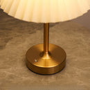 Axyaa Rechargeable Touch Table Lamp with Replaceable E12 Bulb for Bedroom and Dining Area