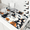 Axyaa Halloween Black Cat Antiskid Drying Mat