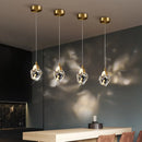 Axyaa LED Crystal Chandelier Staircase Pendant Lamp for Modern Living Room