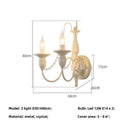 Axyaa Romantic White LED Chandelier E14 Candle Pendant Light for Bedroom and Dining Room