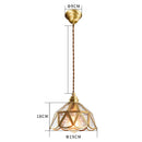 Axyaa Glass LED Pendant Lamp: Nordic Modern Home Indoor Lighting, Copper Hanglamp