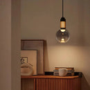 Axyaa Modern Glass Pendant Light with Remote Control for Home Decor