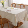 Axyaa Nordic Cotton Linen Tablecloth for Home and Hotel Dining Tables