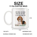 Every Meal & Every Bite Beagle Birthday Christmas Mugs | Axyaa White Ceramic 11 oz