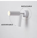 Axya Nordic Rotating LED Wall Lamp - Small Adjustable Spotlight for Home Décor