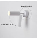 Axyaa Rotating LED Wall Lamp: Small Spotlight for Home Decors & Bedside, Nordic Design