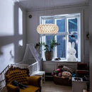 Axyaa Modern Acrylic Ball Chandelier Pendant Light for Living Room and Restaurant Decor