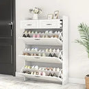 Axyaa Shoe Cabinet with 5 Flip and Storage Drawers for Organized Shoe Storage