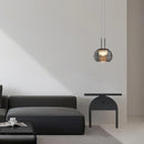 Axya Glass Art Chandelier: Modern Minimalist Hanging Light for Bedside, Dining, Bar Tables