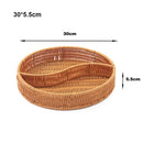 Axyaa Rattan Wicker Serving Baskets - 10 Styles for Restaurant Tabletop Display