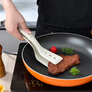Axyaa 2-in-1 Egg Flipper Spatula Tongs - Non-Stick Silicone Grip & Flip Tool