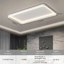 Axyaa Minimalist Square Black LED Ceiling Light with Remote Dimming
