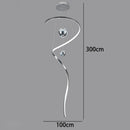 Axyaa Modern LED Pendant Light Chandeliers for Living Room & Staircase