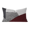 Axyaa Geometric Stitching Leather Pillow Cover for Modern Living Room Sofa
