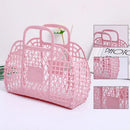 Axyaa Hollow Plastic Tote Basket: Spacious & Portable Beach, Travel, Shower, Home Essential