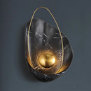 Axyaa Nordic Marble Shell Wall Sconce for Living Room Bedroom Decor