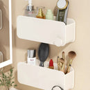 Axyaa Aluminum Comb Rack Bathroom Organizer with Wall-mounted Storage Box