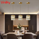 Axyaa Nordic Crystal Pendant Chandelier for Dining Room & Bar