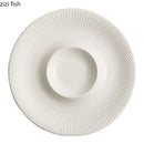 Axyaa White Ceramic Plate Set - Elegant Dinnerware for Every Meal