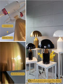 Axyaa Golden Mushroom LED Table Lamp for Elegant Home Decor