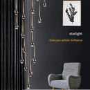 Axyaa LED Chandelier Pendant Lights for Staircase Living Room and Villa Exhibition Hall
