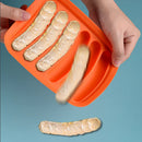 Axyaa Silicone Sausage Mold 6-hole High-temp Resistant Easy Demolding Accessory Food Box