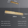 Axyaa Luxury Crystal LED Pendant Lights - Modern Steel Suspend Lamp Fixtures