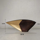 Nordic Resin Vase Fan-shaped Decoration Modern Abstract Crafts for Home Decor by Axyaa