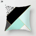 Axyaa Mint Green Blue Geometric Cushion Cover Modern Home Decor