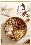 Axyaa Fruit Tray and Candy Box Set, Imitation Rattan Woven Basket