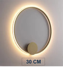 Axyaa Nordic Ring LED Wall Lamp - Art Decor Sconce Lighting for Home Indoor