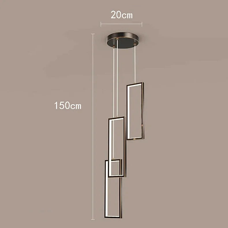Axyaa Nordic Stair Chandelier Ceiling Light for Living and Dining Room