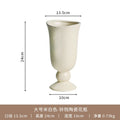 Axyaa Tall Bell Ceramic Vase Desktop Ornament Living Room Dining Table Flower Arrangement